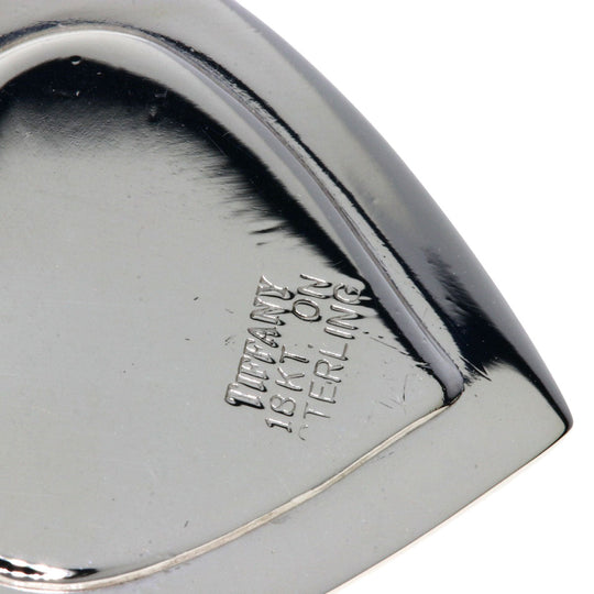 TIFFANY&Co. Pendant top SV , K18YG gold Heart motif Women Used Authentic