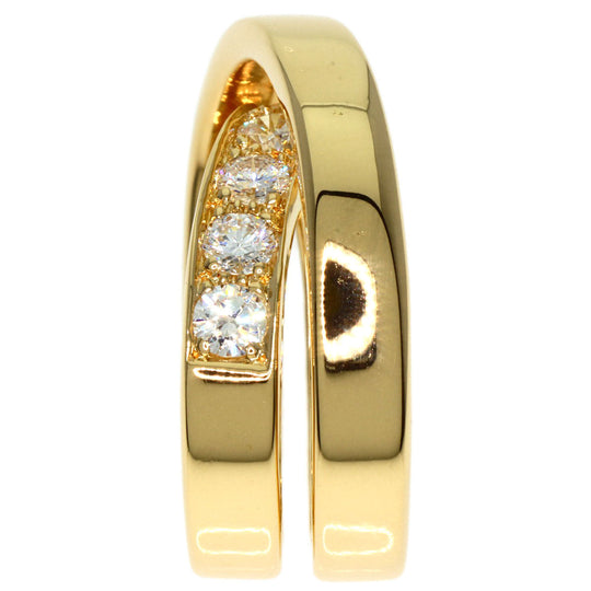 CARTIER Ring 18K Yellow Gold gold Paris Ring Diamond #46 Women Used Authentic