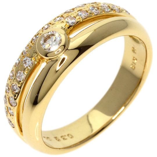 MIKIMOTO Ring 18K Yellow Gold gold diamond Women Used Authentic