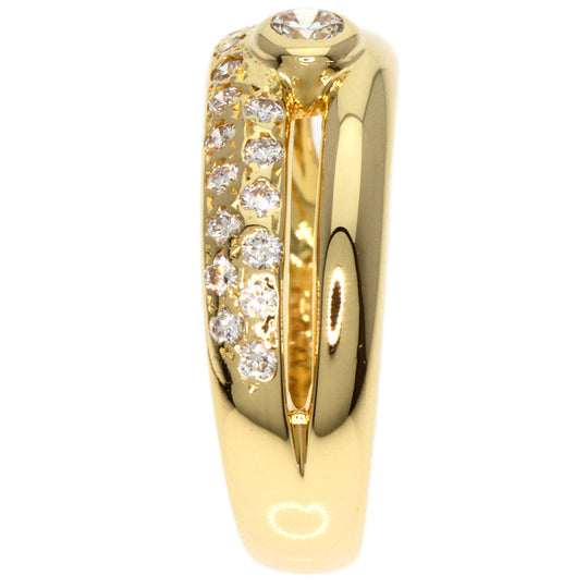 MIKIMOTO Ring 18K Yellow Gold gold diamond Women Used Authentic