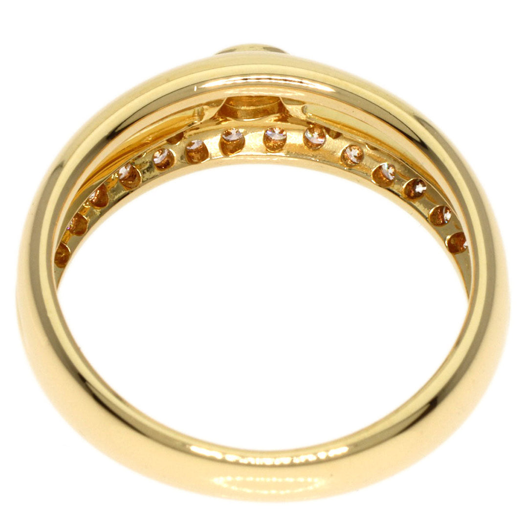MIKIMOTO Ring 18K Yellow Gold gold diamond Women Used Authentic