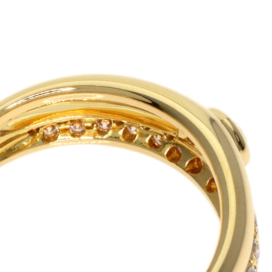 MIKIMOTO Ring 18K Yellow Gold gold diamond Women Used Authentic