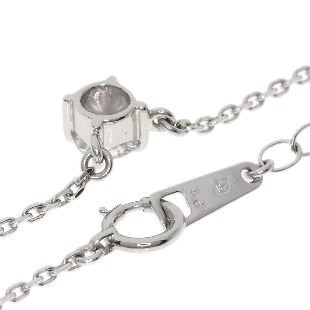 TASAKI Necklace PT900 Silver diamond Women Used Authentic
