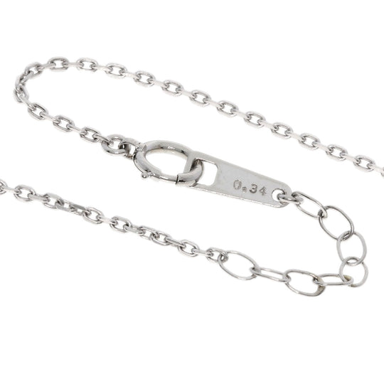 TASAKI Necklace PT900 Silver diamond Women Used Authentic