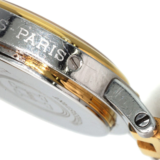 HERMES Watches Quartz Stainless Steel , SSxGP gold Clipper Old Belt Ivory dial Women Used Authentic