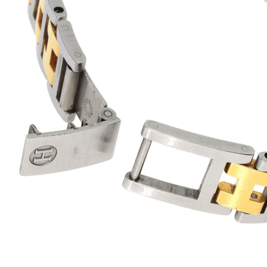 HERMES Watches Quartz Stainless Steel , SSxGP gold Clipper Old Belt Ivory dial Women Used Authentic