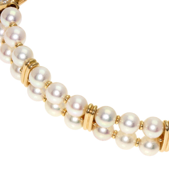 SEIKO Watches Quartz 2F70-5010 18K Yellow Gold gold CREDOR Pearl Diamond Bezel White shell dial