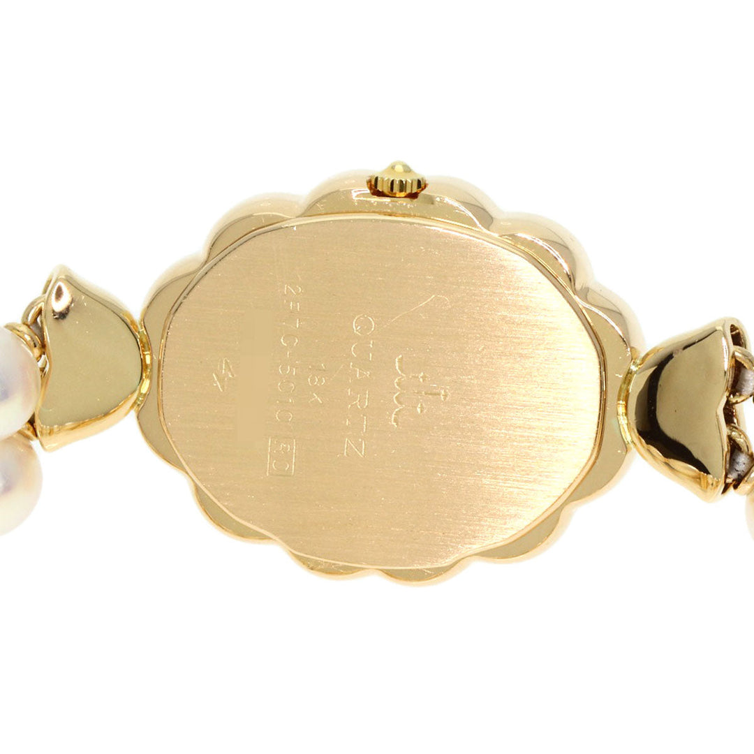 SEIKO Watches Quartz 2F70-5010 18K Yellow Gold gold CREDOR Pearl Diamond Bezel White shell dial