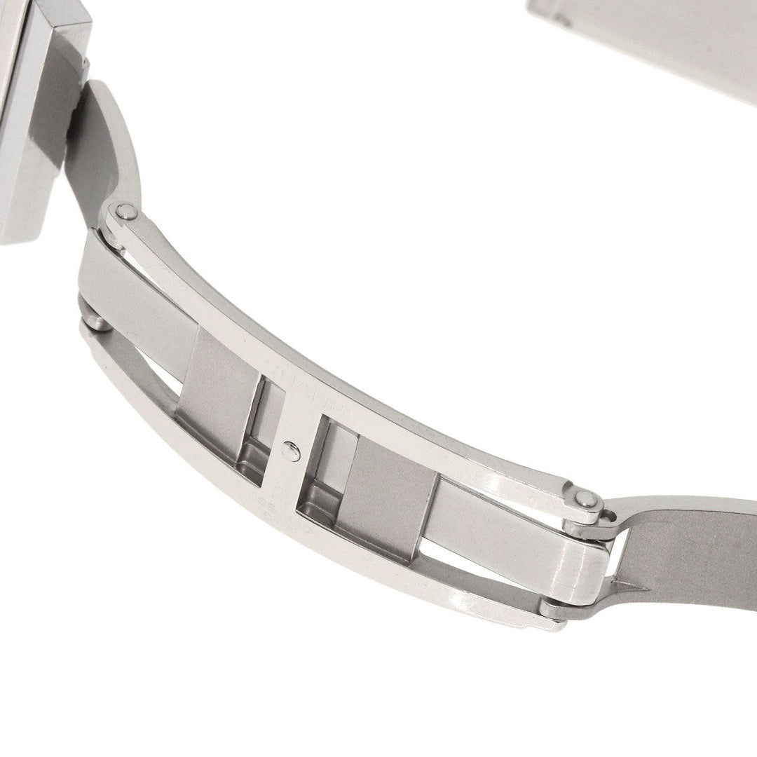 CHANEL Watches Quartz H0826 Stainless Steel , Stainless Steel Silver Mademoiselle black dial Women Used Authentic