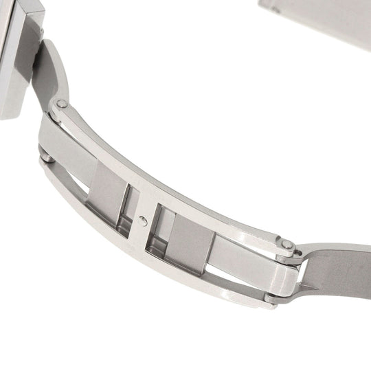 CHANEL Watches Quartz H0826 Stainless Steel , Stainless Steel Silver Mademoiselle black dial Women Used Authentic