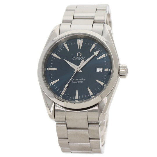 OMEGA Watches Quartz 2518.80 Stainless Steel Silver Seamaster Aqua Terra blue dial