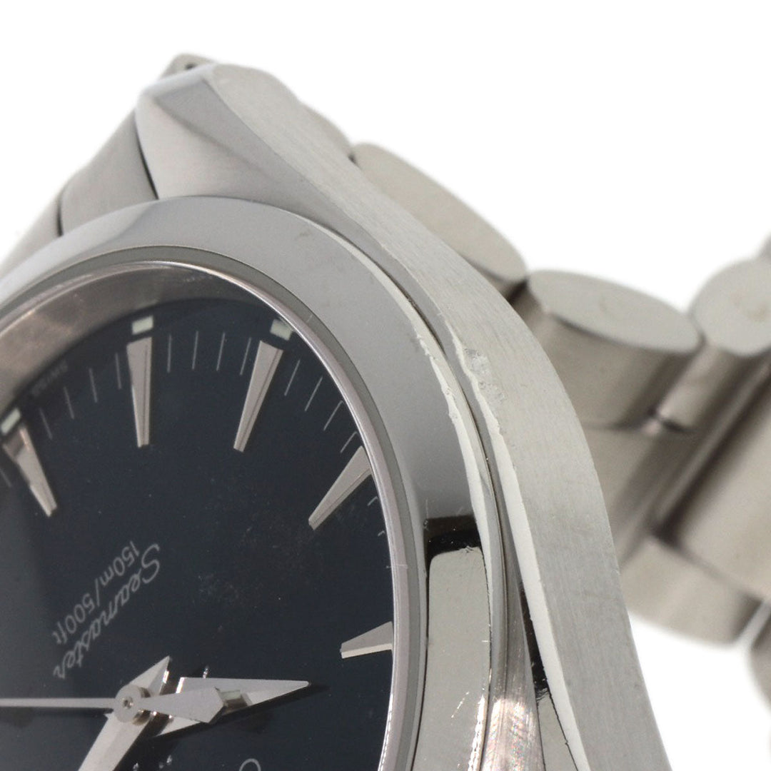 OMEGA Watches Quartz 2518.80 Stainless Steel Silver Seamaster Aqua Terra blue dial