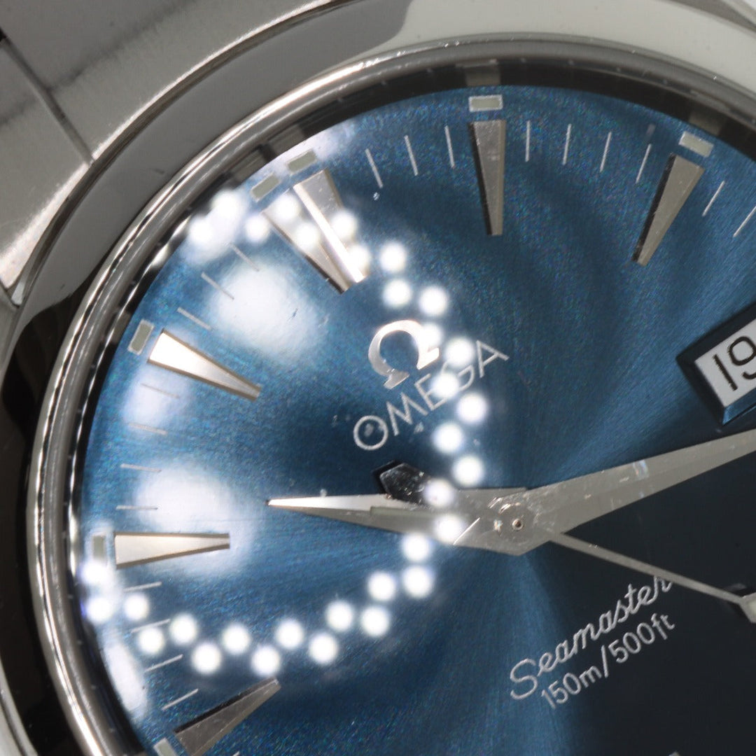 OMEGA Watches Quartz 2518.80 Stainless Steel Silver Seamaster Aqua Terra blue dial