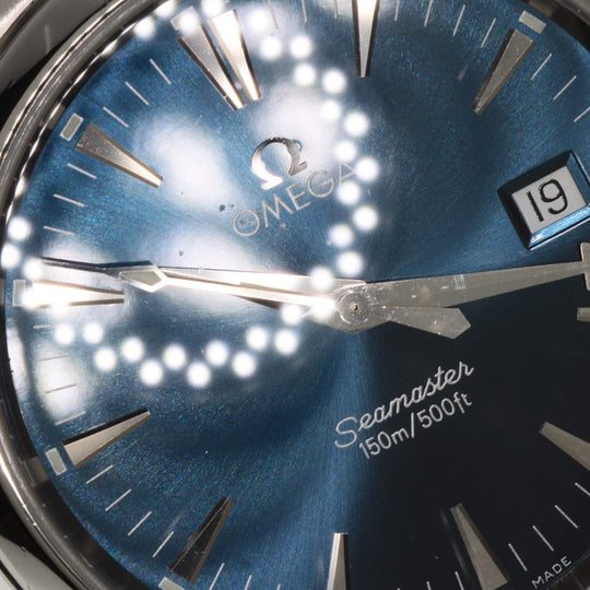 OMEGA Watches Quartz 2518.80 Stainless Steel Silver Seamaster Aqua Terra blue dial