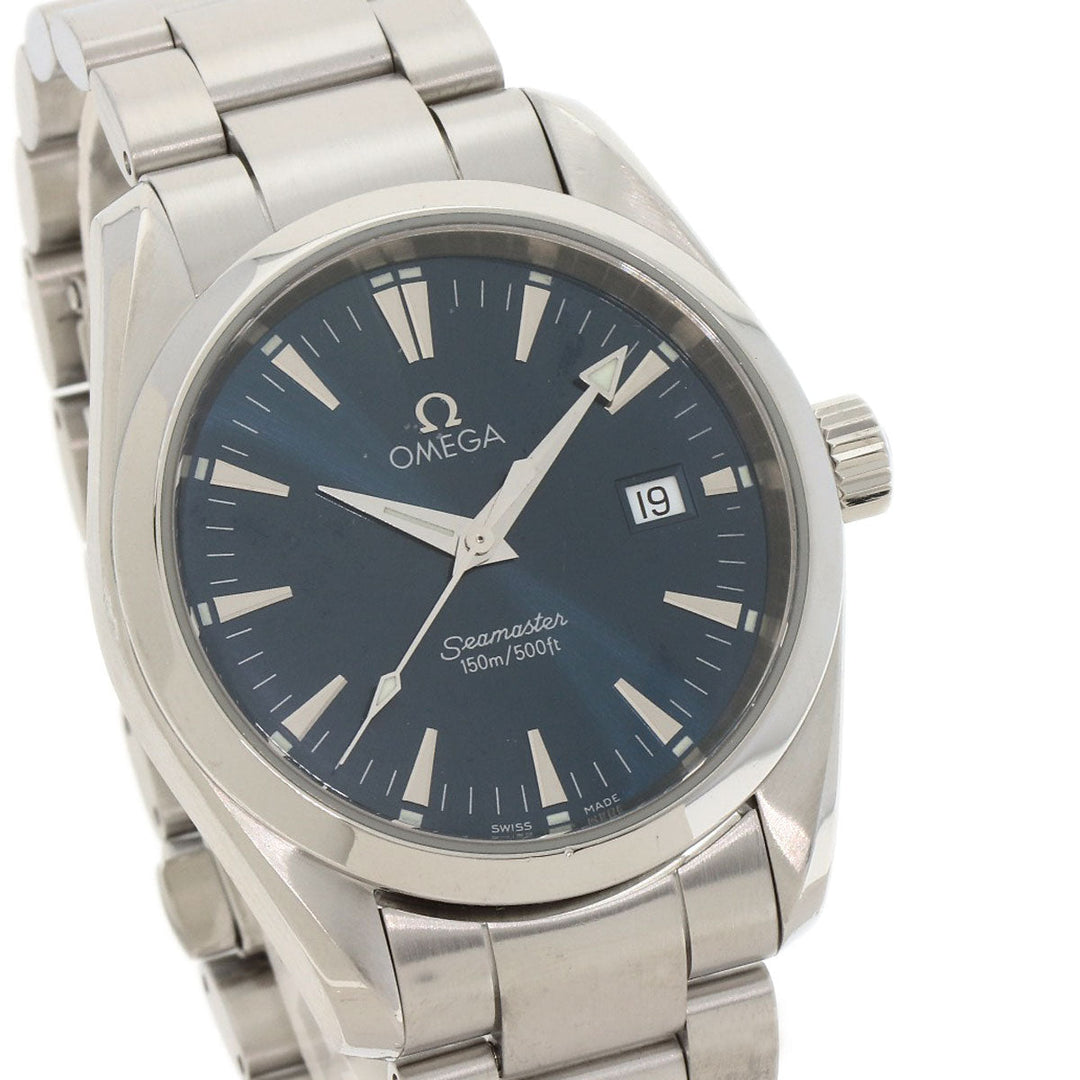 OMEGA Watches Quartz 2518.80 Stainless Steel Silver Seamaster Aqua Terra blue dial