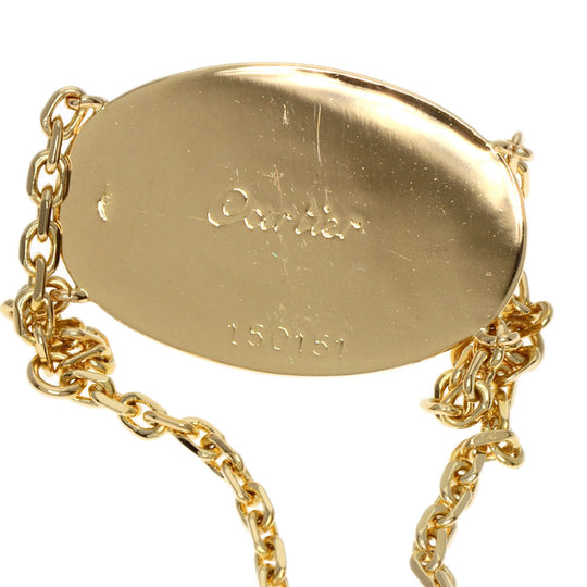 CARTIER bracelet 18K Yellow Gold gold Baignoire oval plate Women Used Authentic