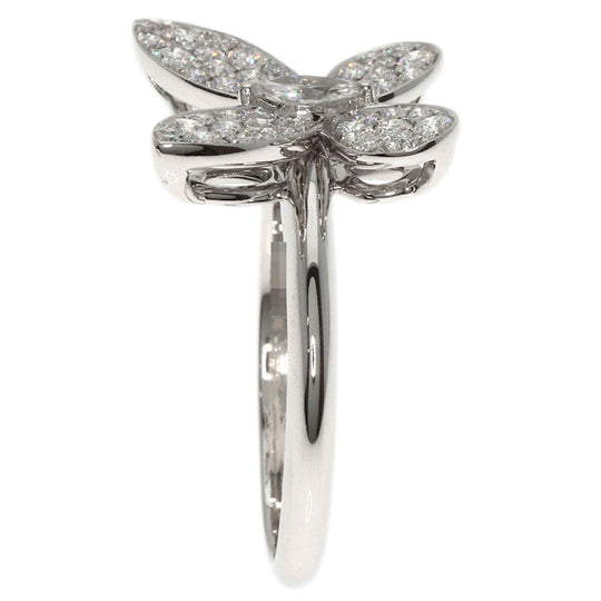 GRAFF Ring K18WG Silver Pav Butterfly Diamond Mini Women Used Authentic