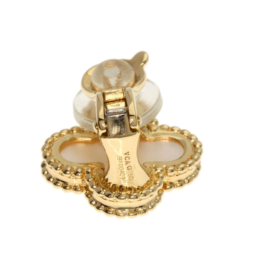 Van Cleef & Arpels Earring 18K Yellow Gold gold Vintage Alhambra mother of pearl one side only