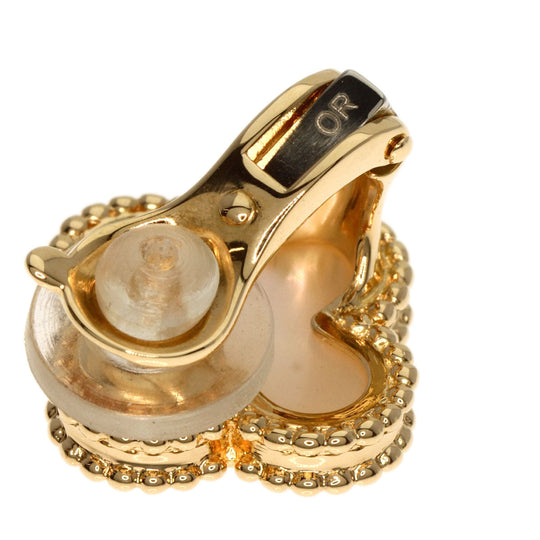 Van Cleef & Arpels Earring 18K Yellow Gold gold Vintage Alhambra mother of pearl one side only