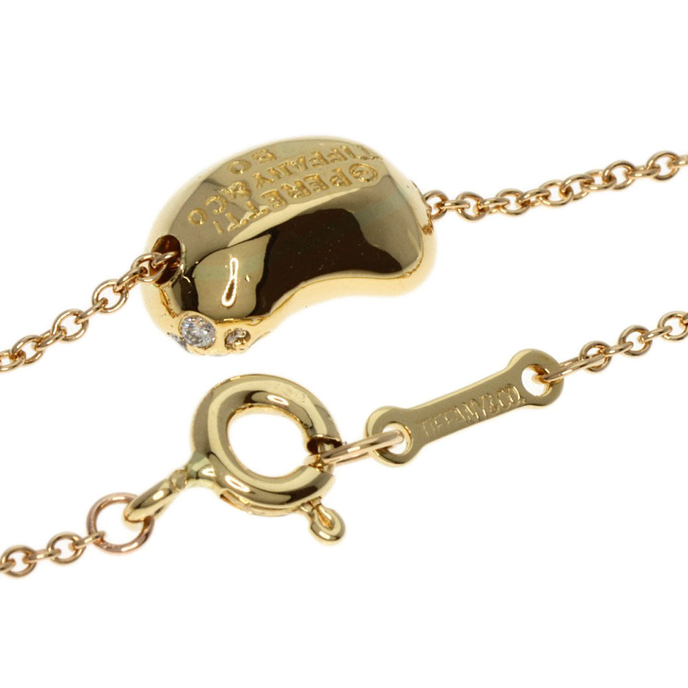 TIFFANY&Co. Necklace 18K Yellow Gold gold Bean Diamond Women Used Authentic