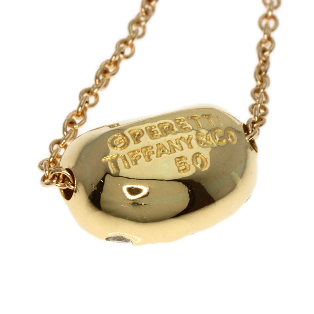 TIFFANY&Co. Necklace 18K Yellow Gold gold Bean Diamond Women Used Authentic
