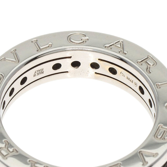BVLGARI Ring K18WG Silver B-zero1 B-zero One 1 Band XS Blue Topaz #49