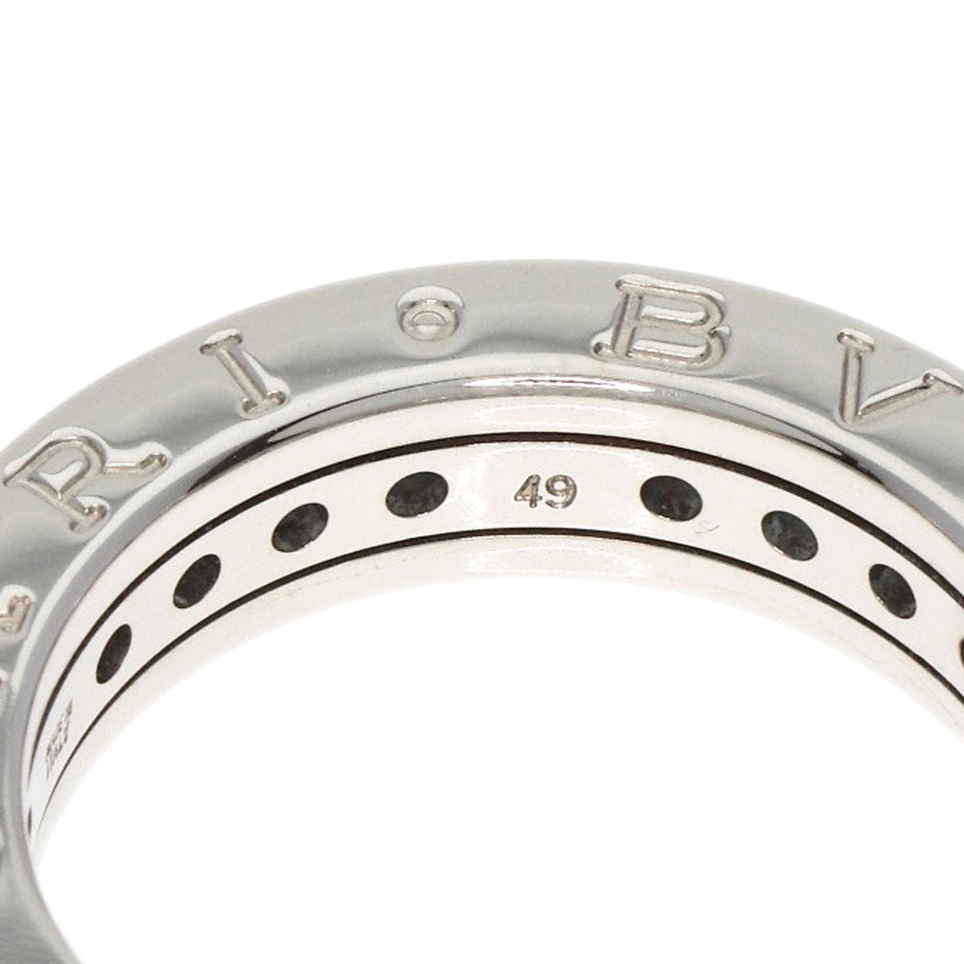 BVLGARI Ring K18WG Silver B-zero1 B-zero One 1 Band XS Blue Topaz #49