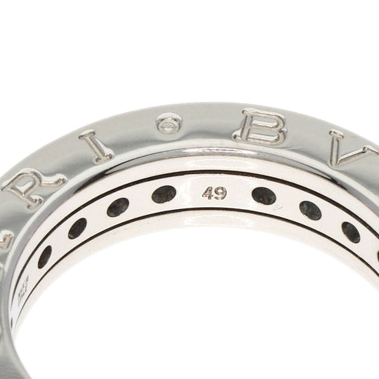 BVLGARI Ring K18WG Silver B-zero1 B-zero One 1 Band XS Blue Topaz #49