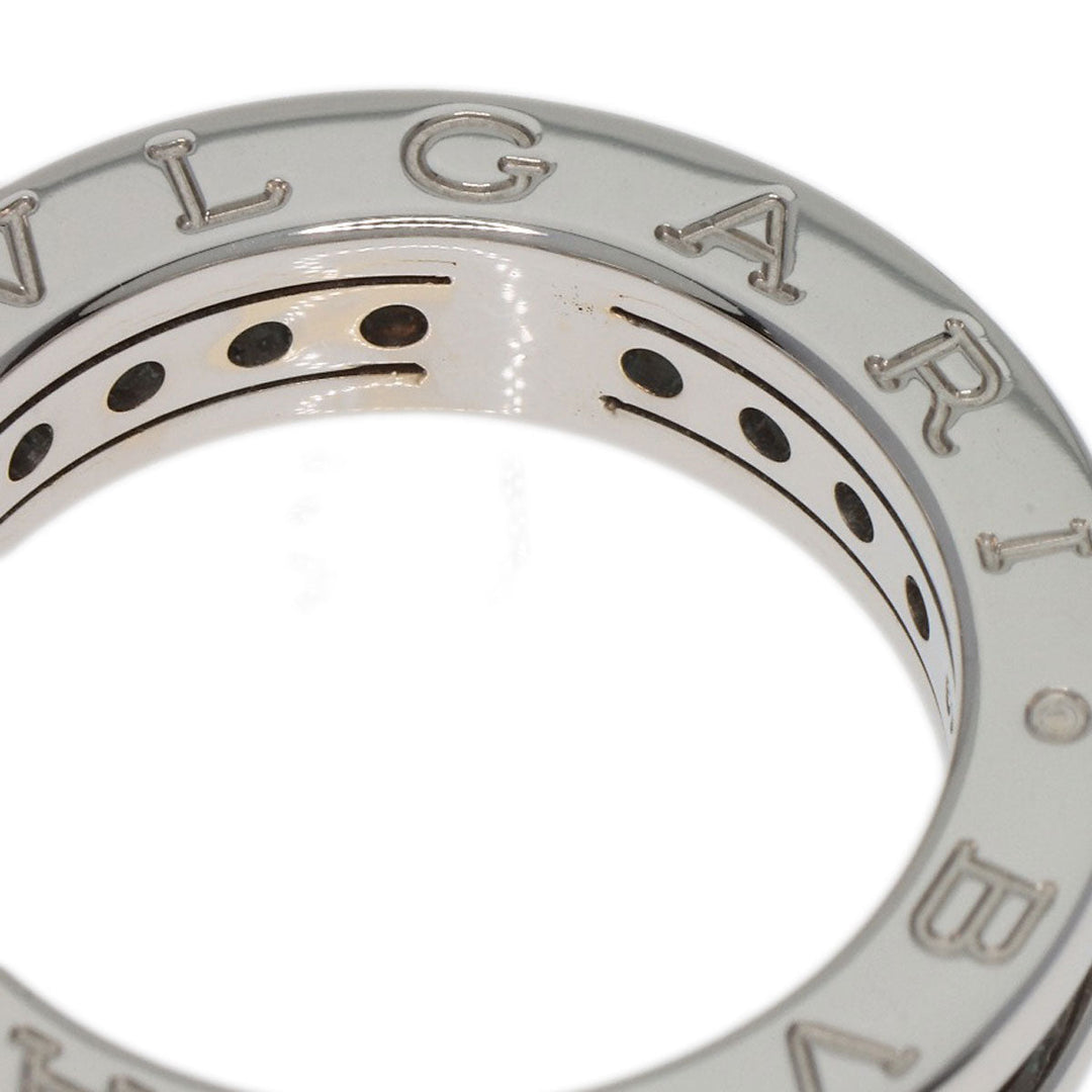 BVLGARI Ring K18WG Silver B-zero1 B-zero One 1 Band XS Blue Topaz #49