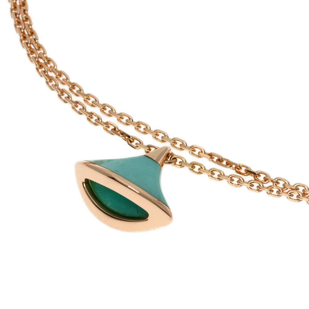BVLGARI bracelet 18K Pink Gold gold Diva Dream Turquoise SM Women Used Authentic