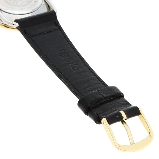 HERMES Watches Quartz Stainless Steel, Leather, Gold Plated gold Arceau white dial Women Used Authentic