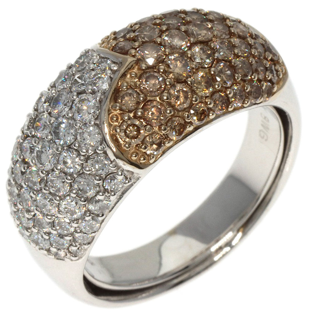 Ponte Vecchio Ring K18WG Silver Heart diamond