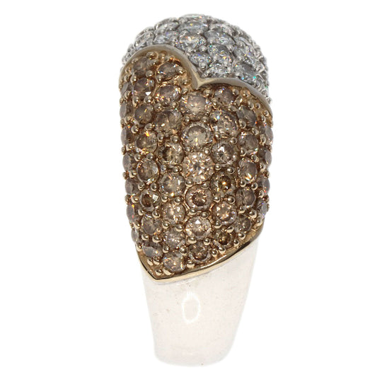 Ponte Vecchio Ring K18WG Silver Heart diamond