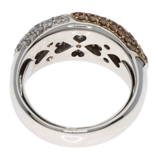 Ponte Vecchio Ring K18WG Silver Heart diamond