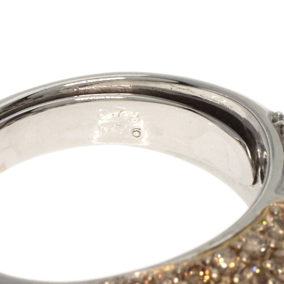 Ponte Vecchio Ring K18WG Silver Heart diamond