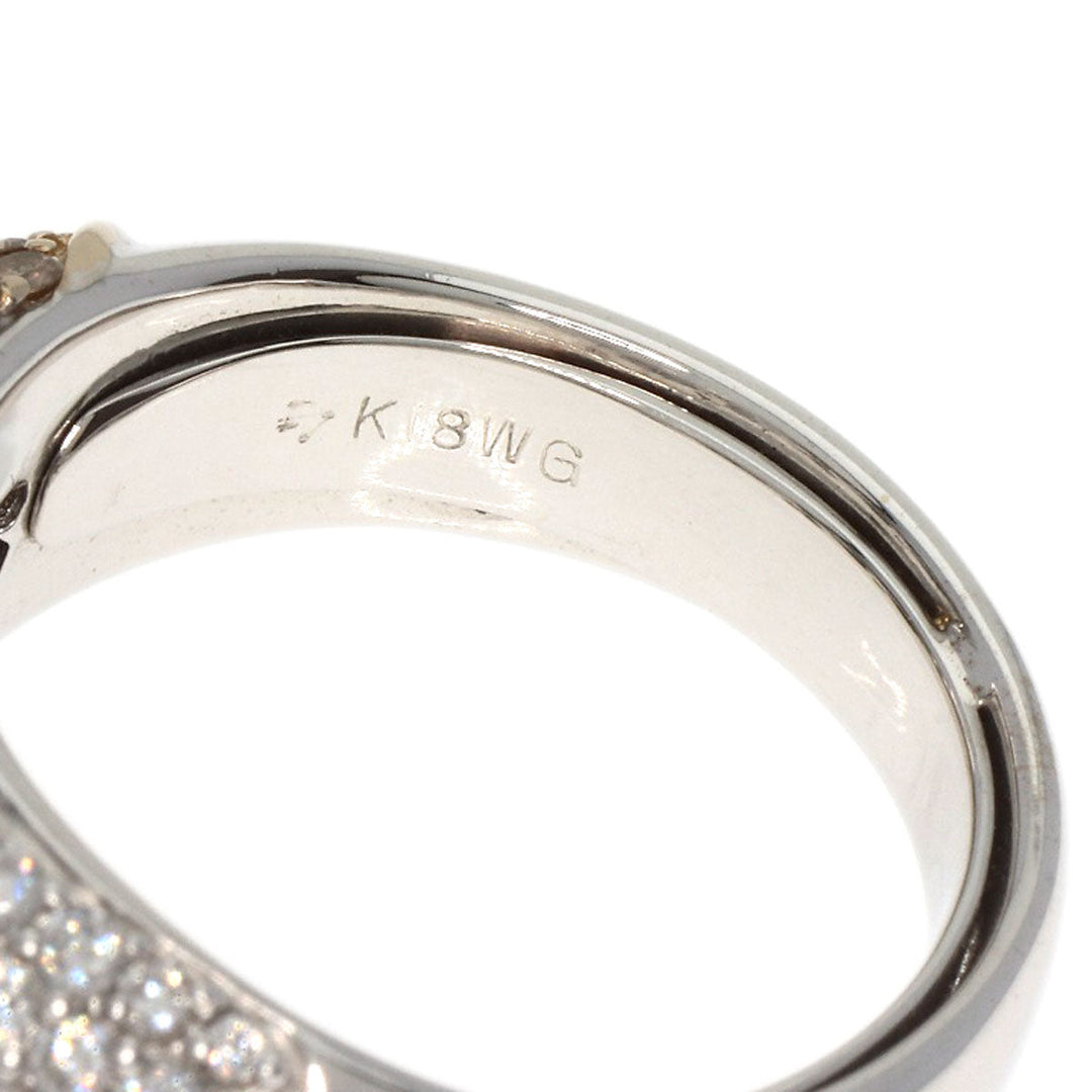 Ponte Vecchio Ring K18WG Silver Heart diamond
