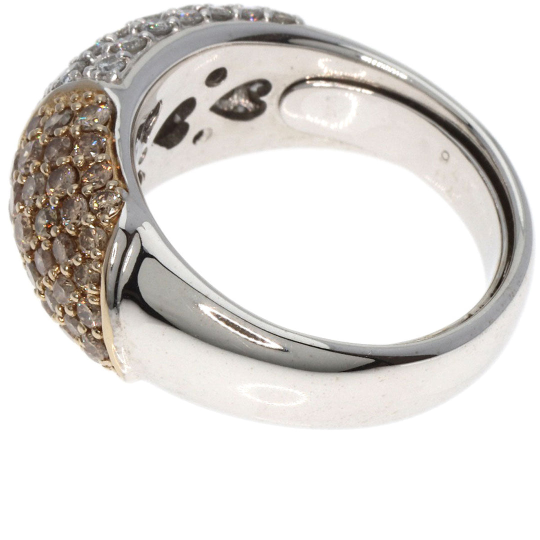 Ponte Vecchio Ring K18WG Silver Heart diamond