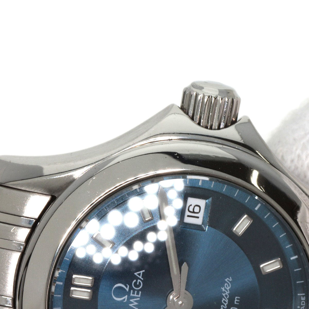 OMEGA Watches Quartz 2581.82 Stainless Steel , Stainless Steel Silver Seamaster blue dial Women Used Authentic