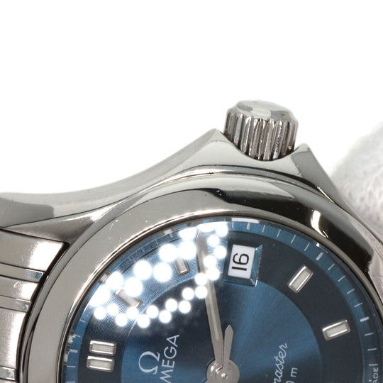 OMEGA Watches Quartz 2581.82 Stainless Steel , Stainless Steel Silver Seamaster blue dial Women Used Authentic
