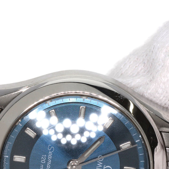 OMEGA Watches Quartz 2581.82 Stainless Steel , Stainless Steel Silver Seamaster blue dial Women Used Authentic