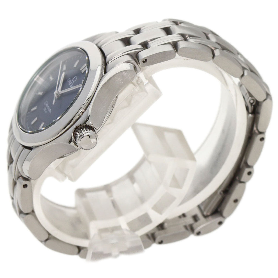 OMEGA Watches Quartz 2581.82 Stainless Steel , Stainless Steel Silver Seamaster blue dial Women Used Authentic