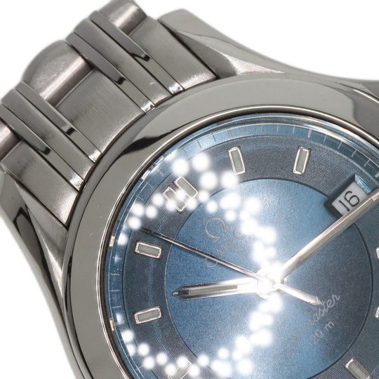 OMEGA Watches Quartz 2581.82 Stainless Steel , Stainless Steel Silver Seamaster blue dial Women Used Authentic