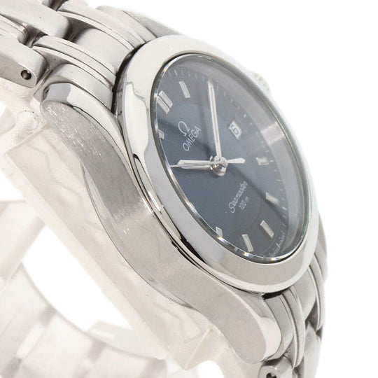 OMEGA Watches Quartz 2581.82 Stainless Steel , Stainless Steel Silver Seamaster blue dial Women Used Authentic
