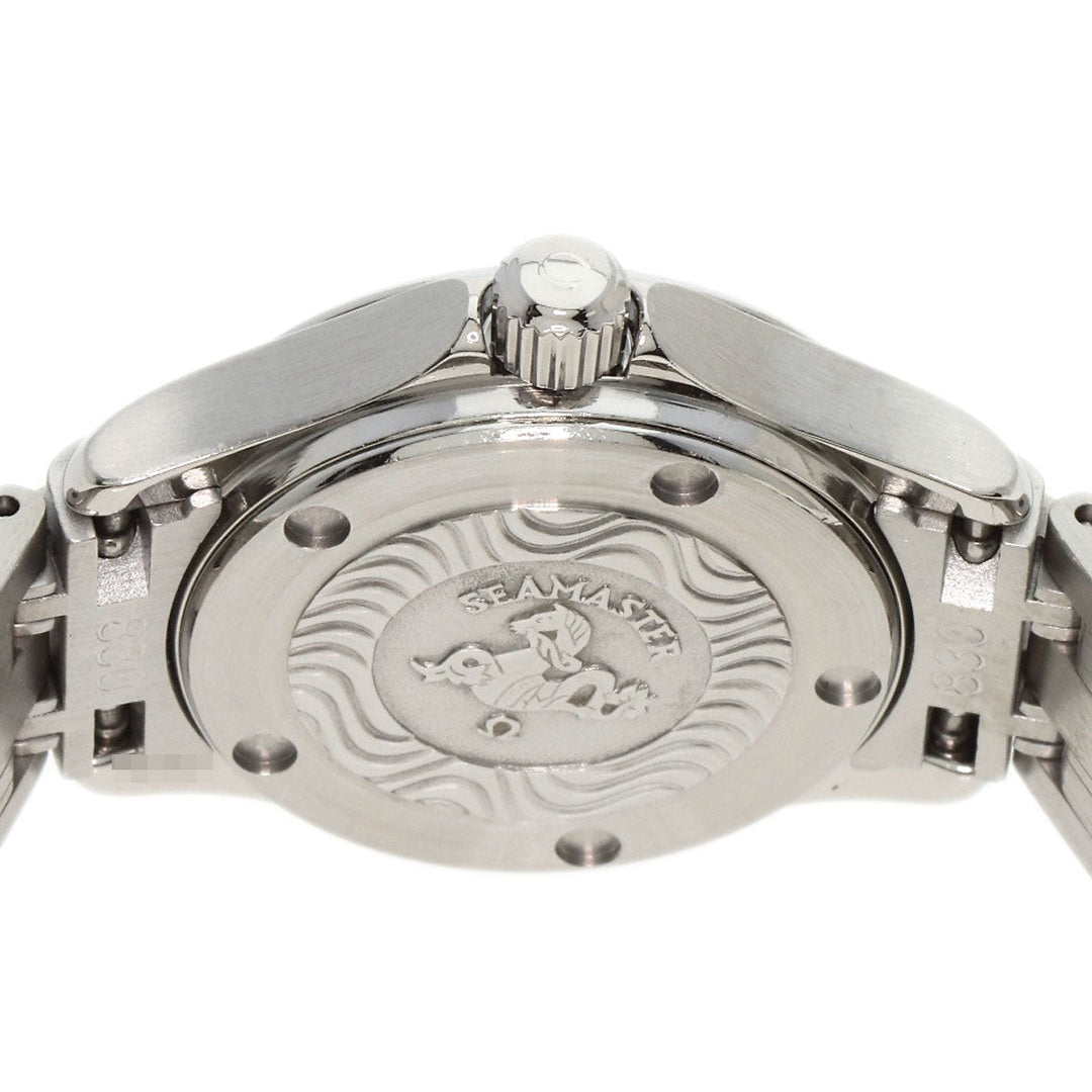 OMEGA Watches Quartz 2581.82 Stainless Steel , Stainless Steel Silver Seamaster blue dial Women Used Authentic