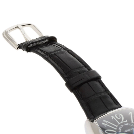 FRANCK MULLER Watches Mechanical Automatic 7880CL Stainless Steel, Leather Silver Casablanca Luna black dial mens Used Authentic