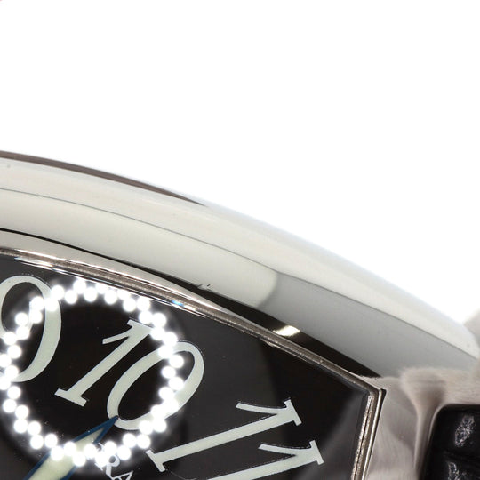 FRANCK MULLER Watches Mechanical Automatic 7880CL Stainless Steel, Leather Silver Casablanca Luna black dial mens Used Authentic
