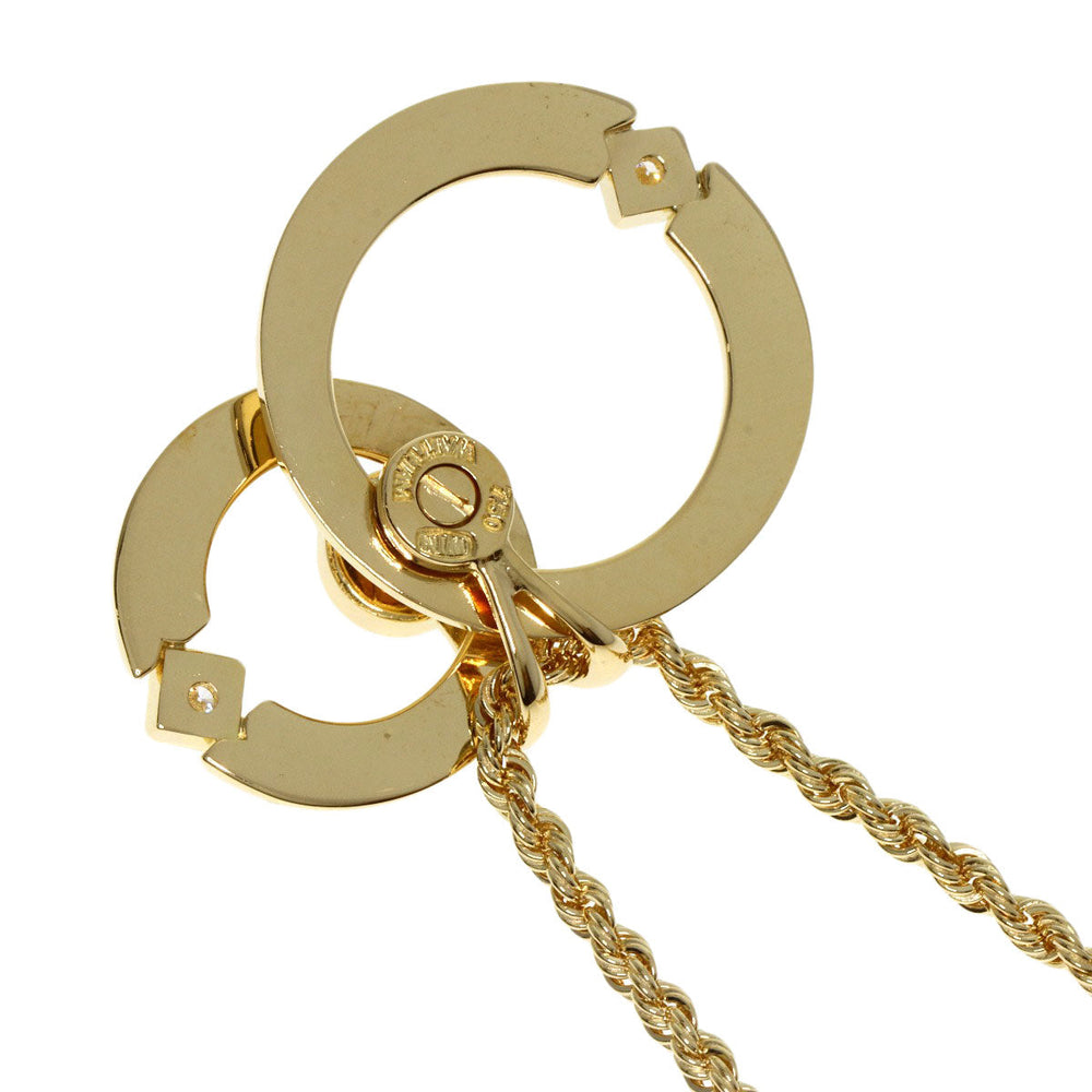 WALTHAM Necklace 18K Yellow Gold gold Swing diamond Women Used Authentic