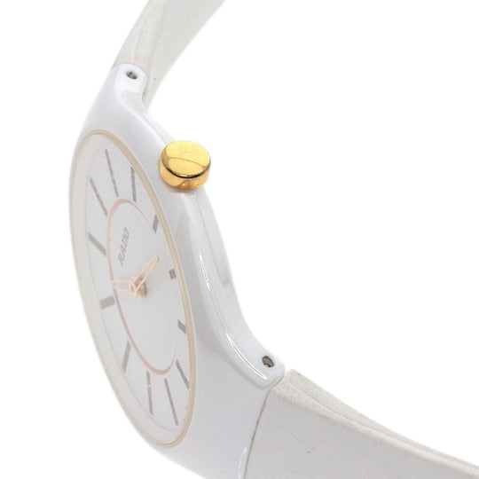 RADO Watches Quartz Ceramic, Rubber white True Thinline Unused white dial Women Used Authentic