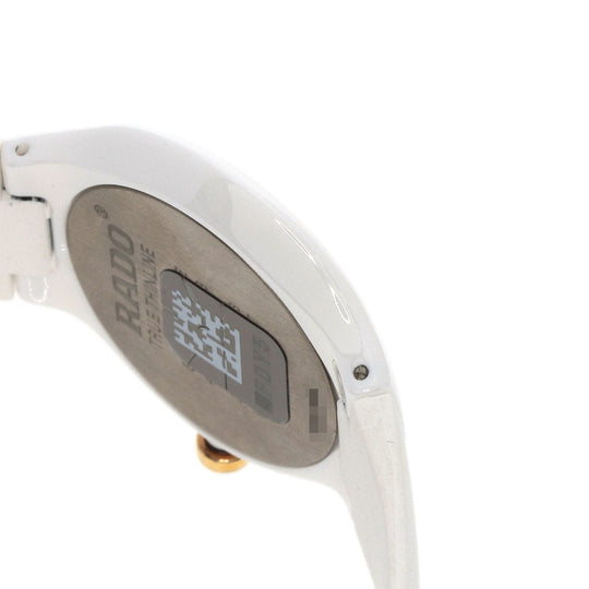 RADO Watches Quartz Ceramic, Rubber white True Thinline Unused white dial Women Used Authentic