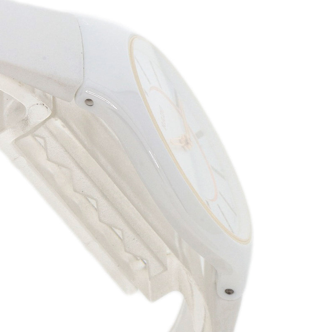RADO Watches Quartz Ceramic, Rubber white True Thinline Unused white dial Women Used Authentic